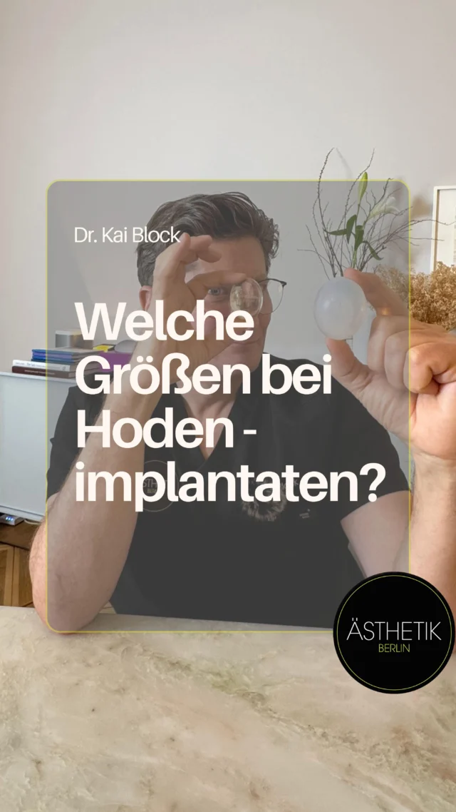 Hodenimplantate gibt es in verschiedenen Größen – von diskret bis anatomisch angepasst.
 Entscheidend ist immer: Was passt optisch, körperlich und vor allem individuell am besten.
 Ein Beratungsgespräch klärt alle Fragen – ganz ohne Tabus.🥚

#DrBlockErklärt #Hodenimplantat #Intimchirurgie #Männergesundheit #ImplantatGrößen #drblock #PlastischeChirurgie #SelbstbewusstMann